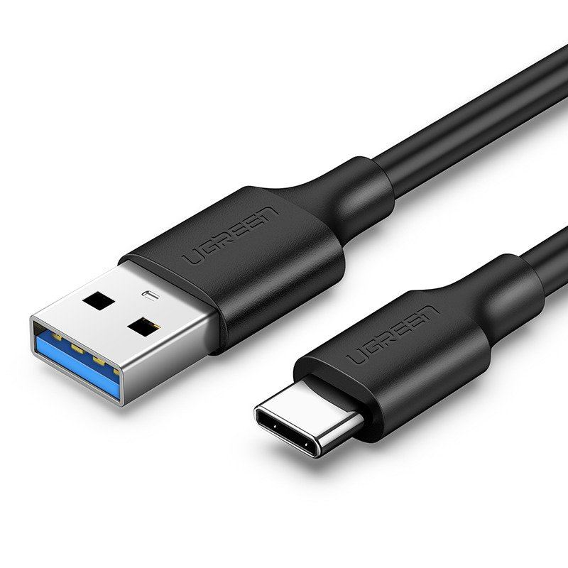 Kabel do transmisji danych UGREEN USB – USB-C 3.0 1,5 m, czarny (UG20883)